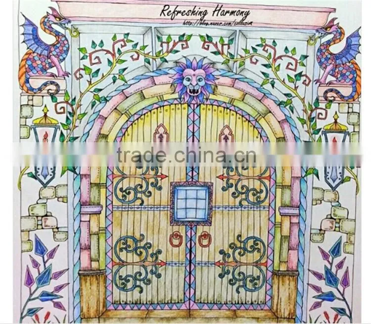 Wholesale An Inky Treasure Hunt and Enchanted Forest Coloring Book English Version Secret Garden Series