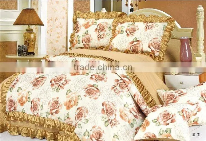 luxury and high quality European style 6pc bedding set