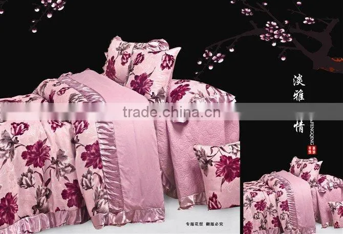 luxury and high quality European style 6pc bedding set
