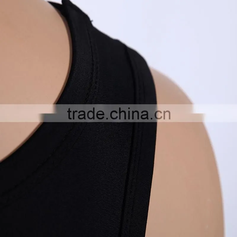 Sublimation Black Spandex Wrestling Singlets Lycra Material