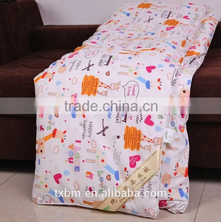 2015 baby children adult soft customize silk quilt