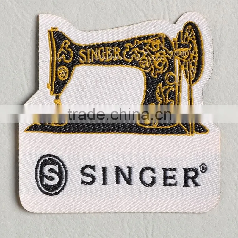 Die-cut fuse interlining with gum Irregular clothing label for sewing machine
