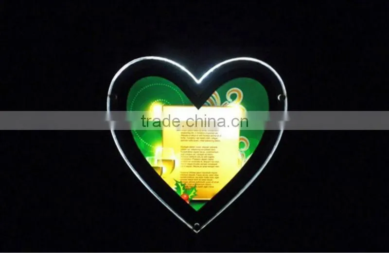 Customed Advertising Crystal Led Light Box for Sale