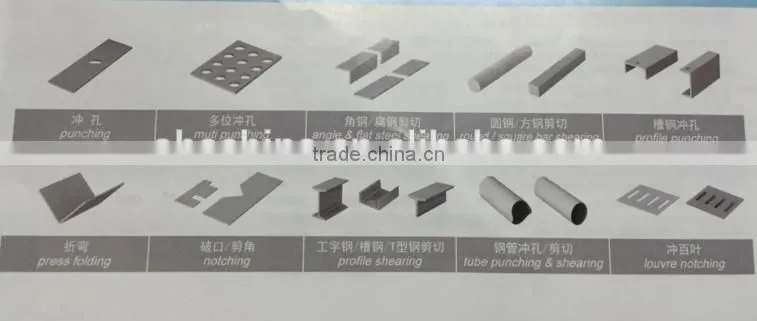 "OHA" Brand Q35Y-50 Economic Hydraulic Ironworker, Ironworker with dies, Economic Ironworker with dies