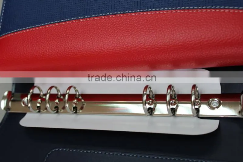 fashional loose-leaf pu leather notebook ,loose-leaf leather notebook cover