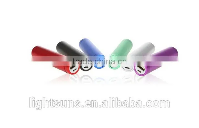 High Quality Round Super slim Portable 2600mAh USB mobile power bank For Iphone 6 5s Samsung