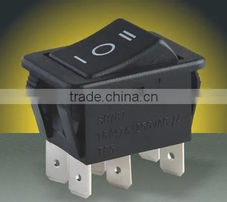 SC787 electrical double pole rocker switch for oven and stirrer, t125 1E4/5E4