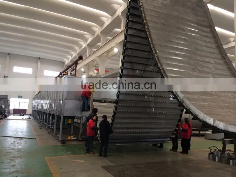 Apple chips/apple flakes mesh belt dryer