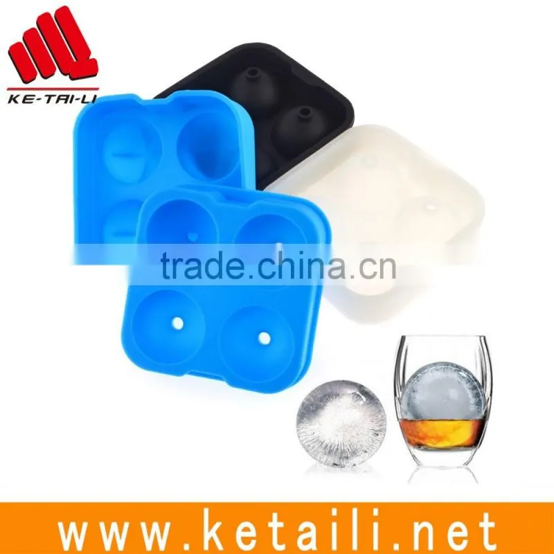 2016 hot selling silicone Ice tray personalized ice cube tray in ball shape made in china