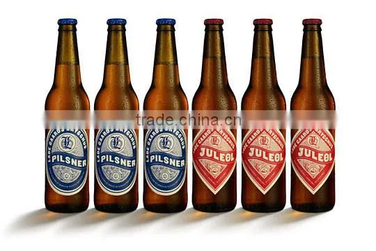 design and make Aluminum foil labels for beer bottles manufacturer in China