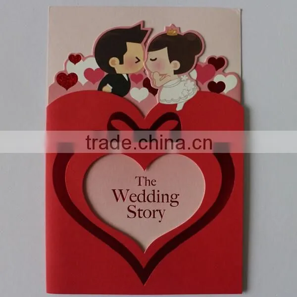 High Quality Card Printing, Die-Cutting New Design Wedding Invitation Cards