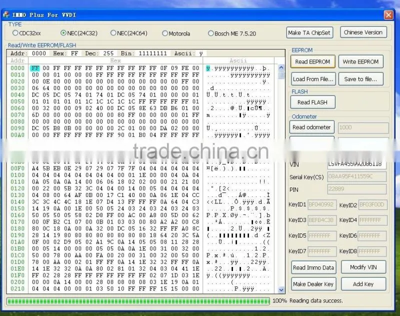 Latest VVDI V3.5.2 Vehicle Diagnostic Interface Update Online and Open Read Pin/CS / MAC Free