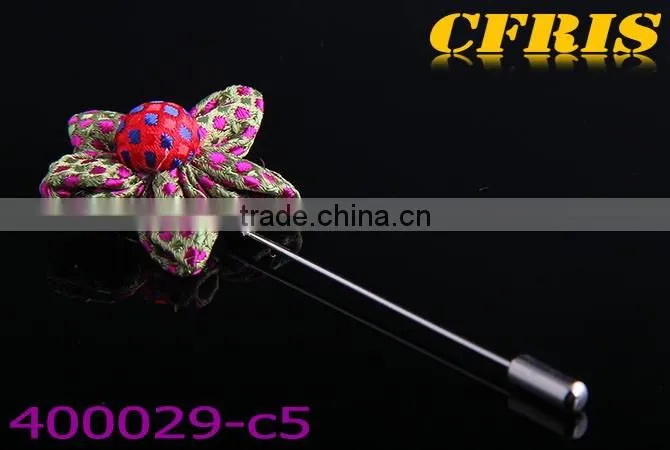 2016 New arriving spot flower,six color cloth lapel pin c1-d6