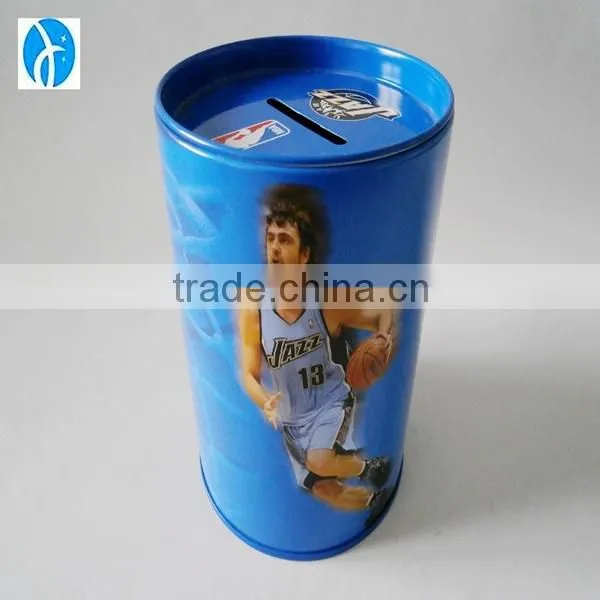 hangzhou custom wholesale money bank tin can