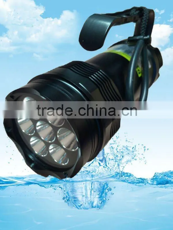 most bright 7pcs CREE T6 7000LUMEN led diving light