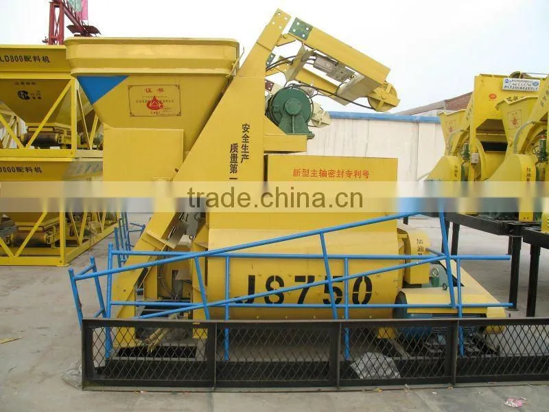 High capacity electric concrete mixer,twin-shaft concrete mixer,JS750 concrete mixer in sri lanka