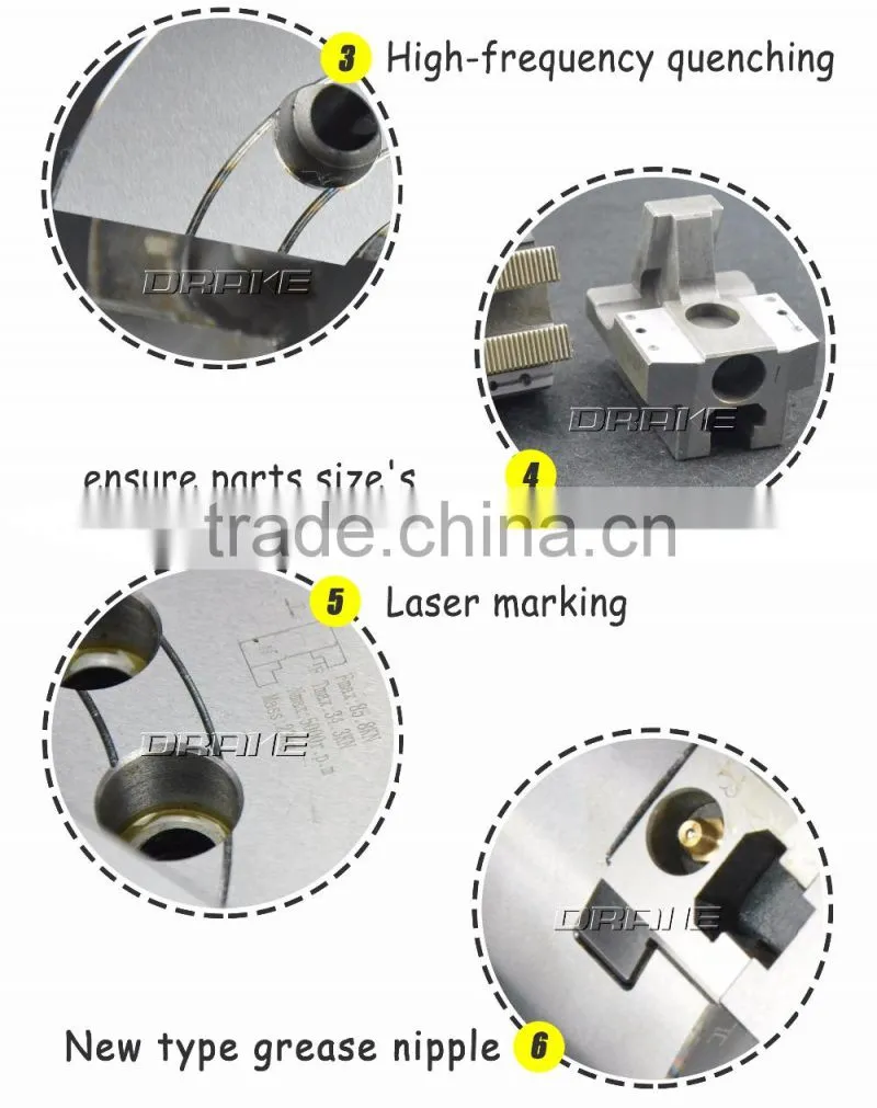 Two jaw 210mm through-hole Hydraulic lathe chuck