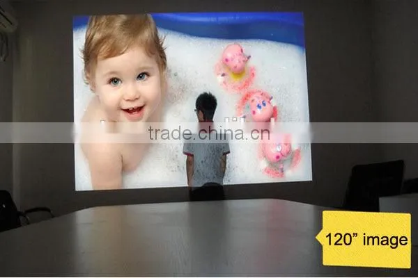 Promotion 3D Portable Wireless Android Mini Projector DLP projector meeting room projector USB VGA