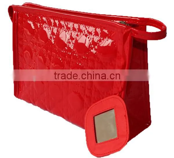 Brilliant PVC Cosmetic Bag with Mirror