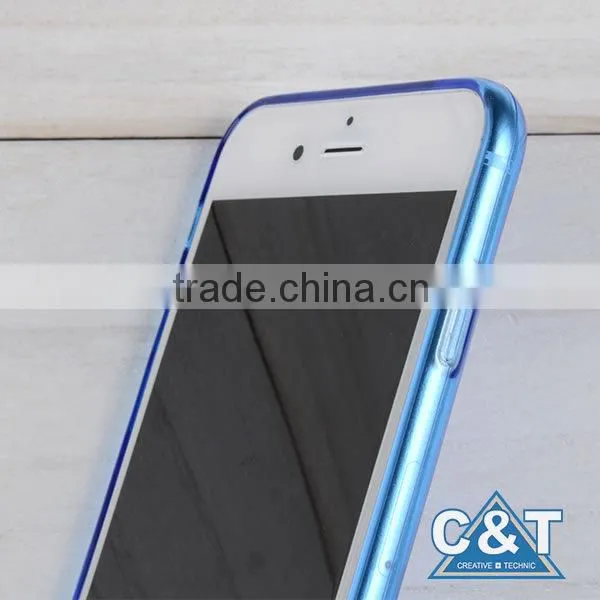 C&T New style popular slim transparent tpu mobile phone shell for iphone 6s