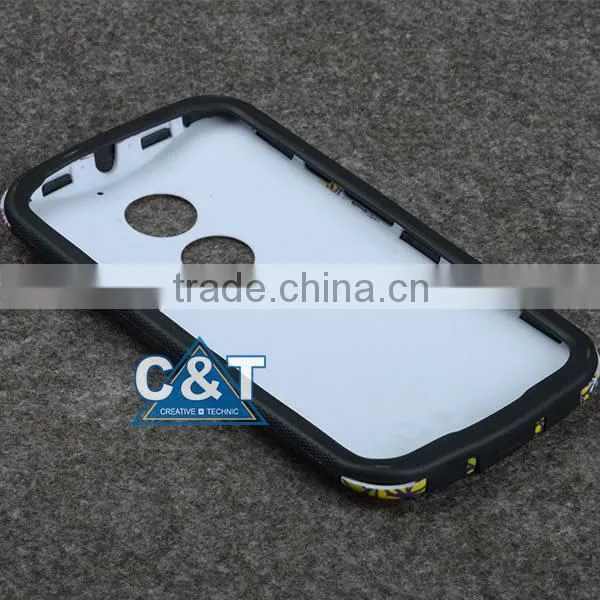 C&T Hard plastic back case tpu bumper for moto x (2nd gen) xt1096