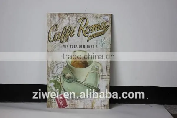 Vintage Wooden Wall Painting Hanging Decor