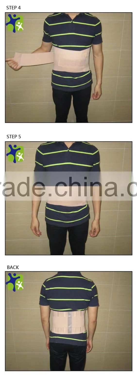 For lumbar crowd,back support with Aluminium belt