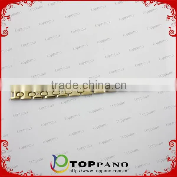 Most popular men's germanium bracelet gold plating tungsten magnetic bracelet for sport