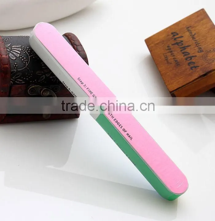 Fashion beauty 100/180 grit Nail File,Various pattens disposable nail file for manicure free sample supply buffer for nail tools