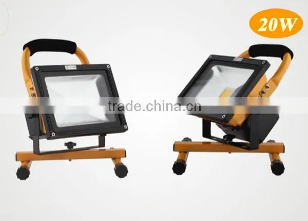 Rechargeable portable battery powered led flood lights 10w 20w 30w