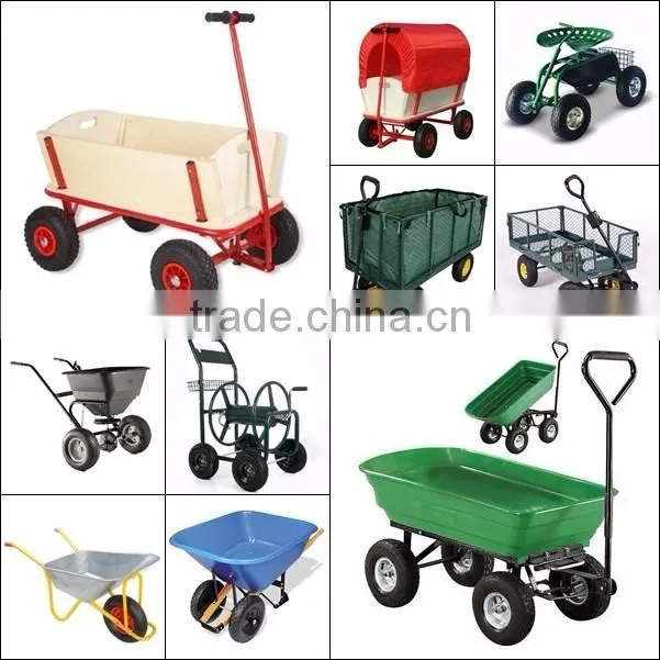 Four wheel outdoor heavy duty camping dump cart trolley