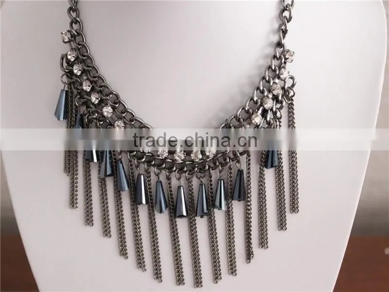 Fashion Bell Shape Jewelry Necklace, Crystal Necklaces Jewelry