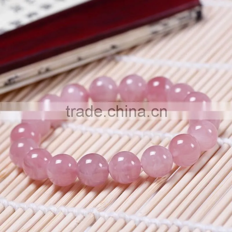 wholesale youth fashion vibrant pink crystal bracelet for gift