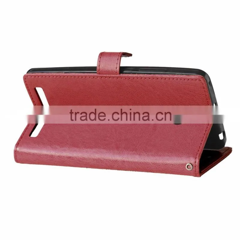 Cell Phone PU Leather Flip Card-slot Case for ASUS ZenFone 6