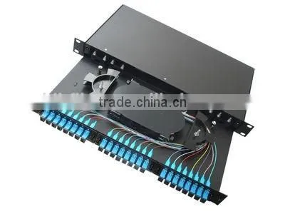 24 core wallmount FTTH outdoor fiber optical terminal box/optical distribution box with PC/ABS materials