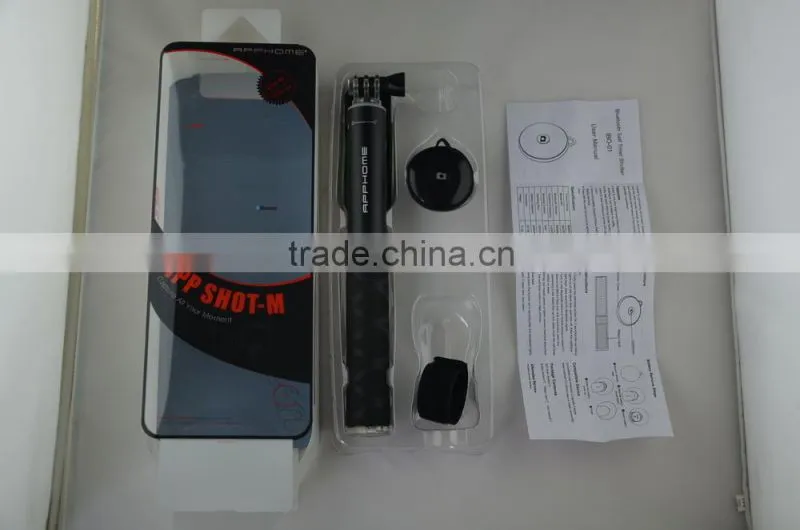 Extendable Handheld Selfie Self Phone Stick Monopod Bluetooth Remote Shutter