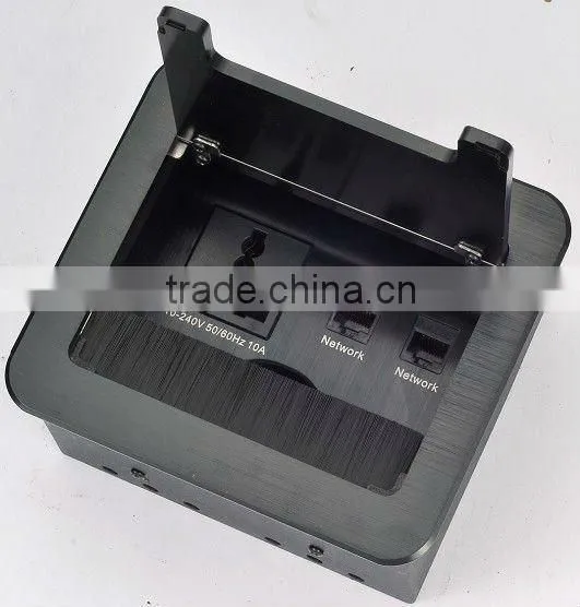 2014 new design brush tabletop socket electrical sockets for office furniture system