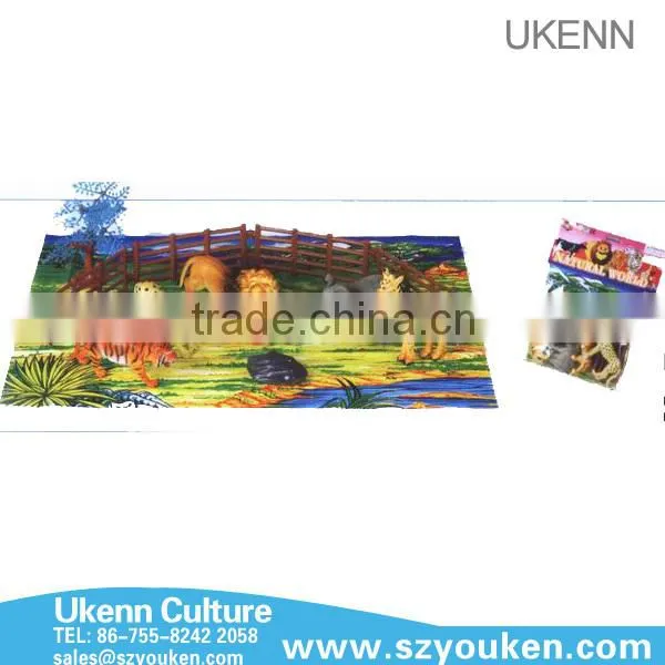 2016 UKENN EVA Non-toxic plastic forest model animal toys for children