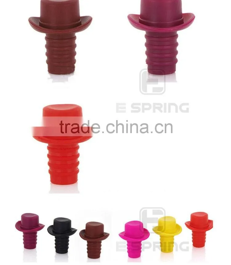 Non-spill Silicone Wine stopper
