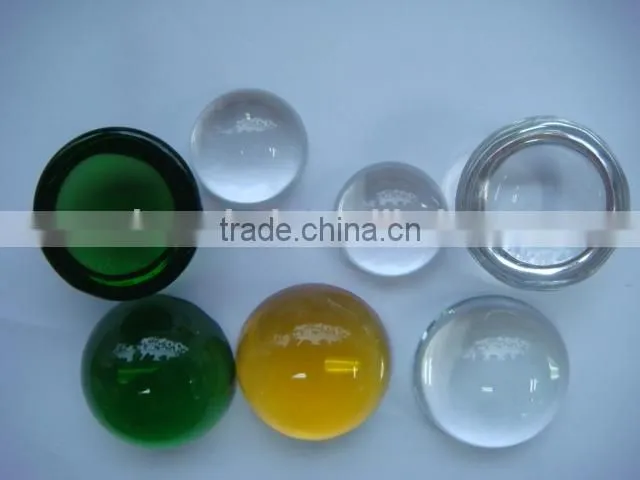 2016 High quality colorful dome crystal paperweight