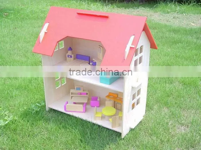 wooden toy doll house