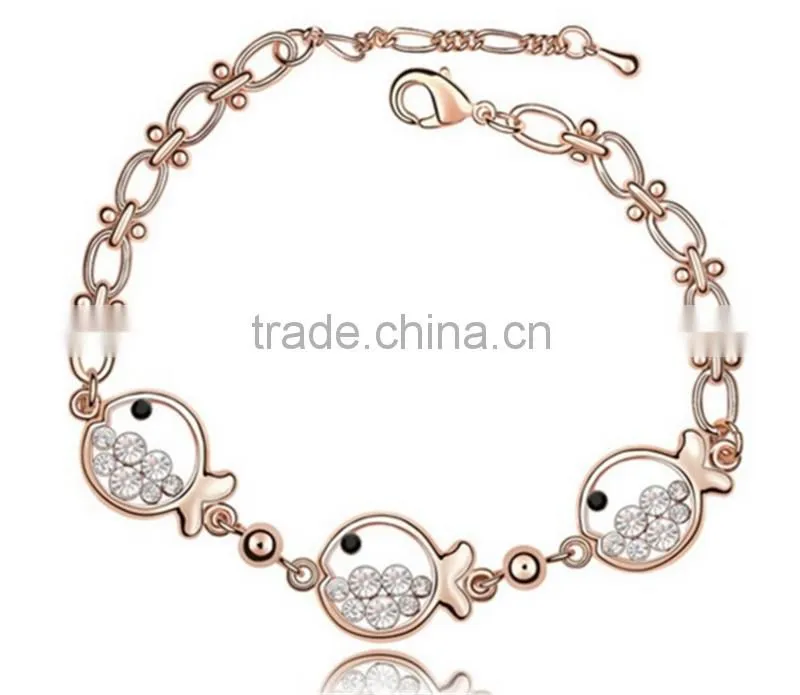 Daihe small fish with high quality crystal bracelet