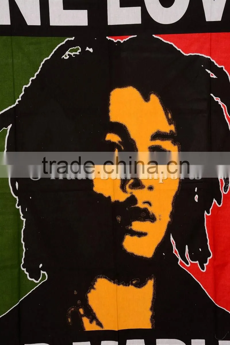 Wholesale Bob Marley Tapestry Indian Wall Hanging Hippie Tapestries Cotton Bedspread Boho Picnic Throw