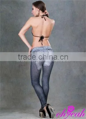 Factory directly hot wholesale cheap jeans sexy girl seamless leggings