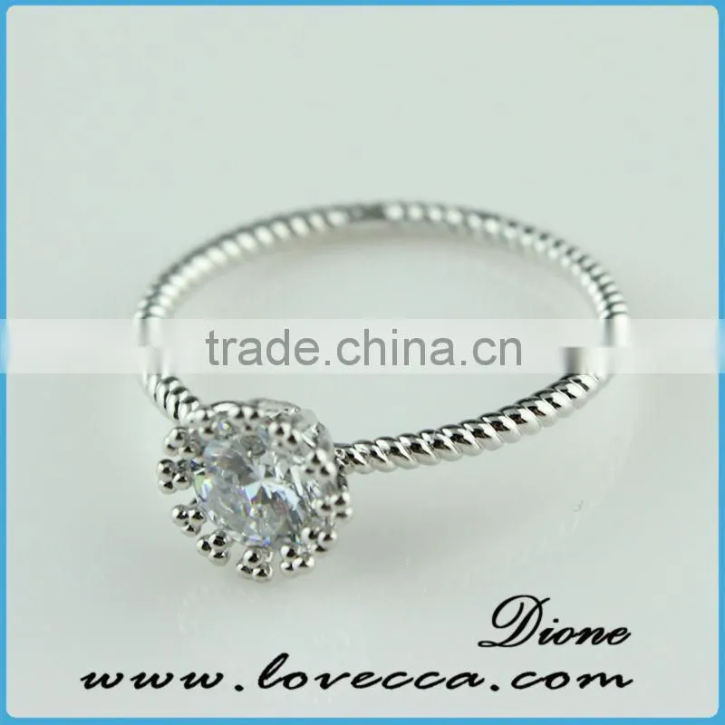 2015 nice jewelry korea charming thin silver ring fashion ring