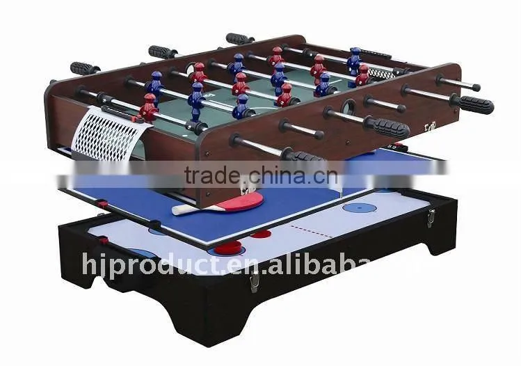 3 in 1 Multi game table. Air hockey table, Table tennis table, Soccer table.