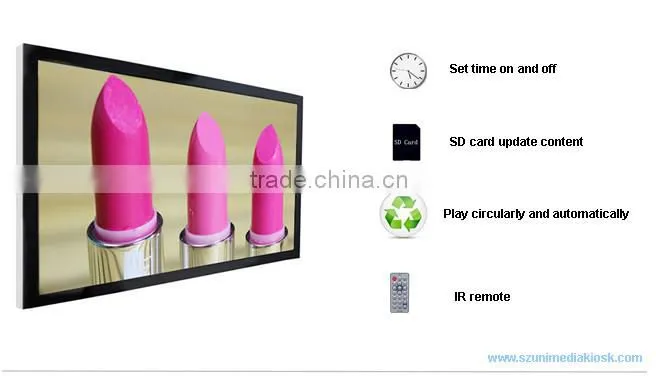 Smart HD wifi shopping mall supermarket wall mounted 42 inch LCD digital signage