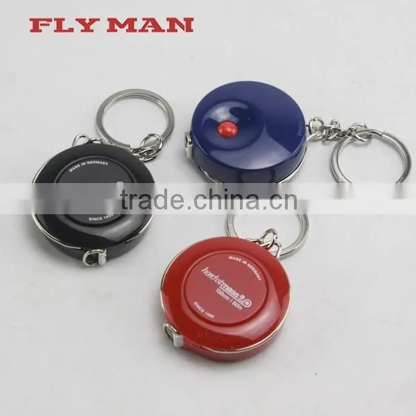 Tailor ruler promotional brand sewing mini measuring tape with keychain