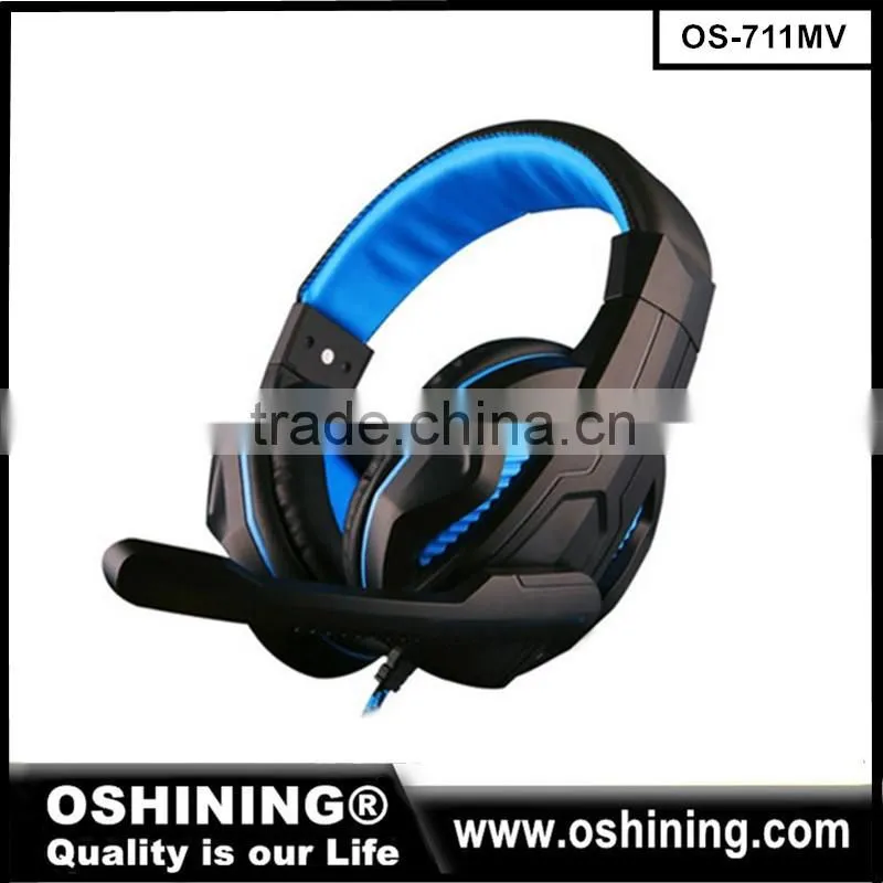 2016 New product wired silent disco headphone with mic (OS-888MV)