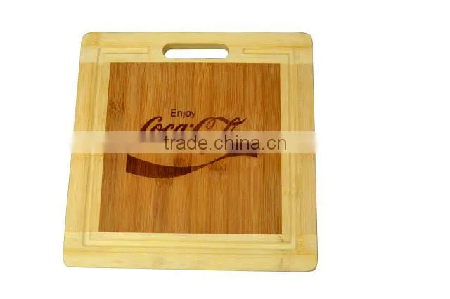 Promotional Gift Bamboo Cutting Board with laser-words